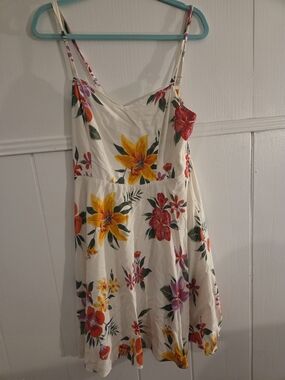 Old Navy Cream Smocked Cami Dress
